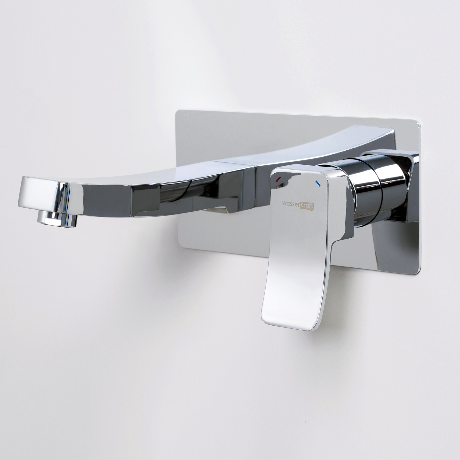 Wasserkraft Aller 1060 Смеситель для раковины встраиваемый, излив 19,3 см, цвет: хром 10630