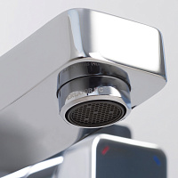 Wasserkraft Aller 1060 Смеситель для раковины встраиваемый, излив 19,3 см, цвет: хром 10630