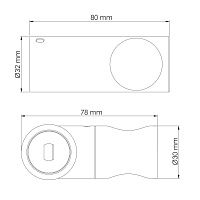 Wasserkraft Держатель для ручного душа поворотный, цвет: черный A325