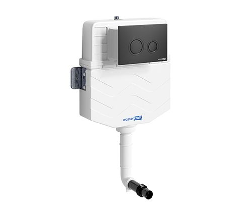 Wasserkraft Aller Бачок встраиваемый с механической кнопкой смыва, цвет: черный матовый 10TLT.031.ME.MB01