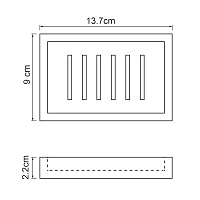 Wasserkraft Abens Мыльница настольная, полирезиновая цвет: черный K-3729