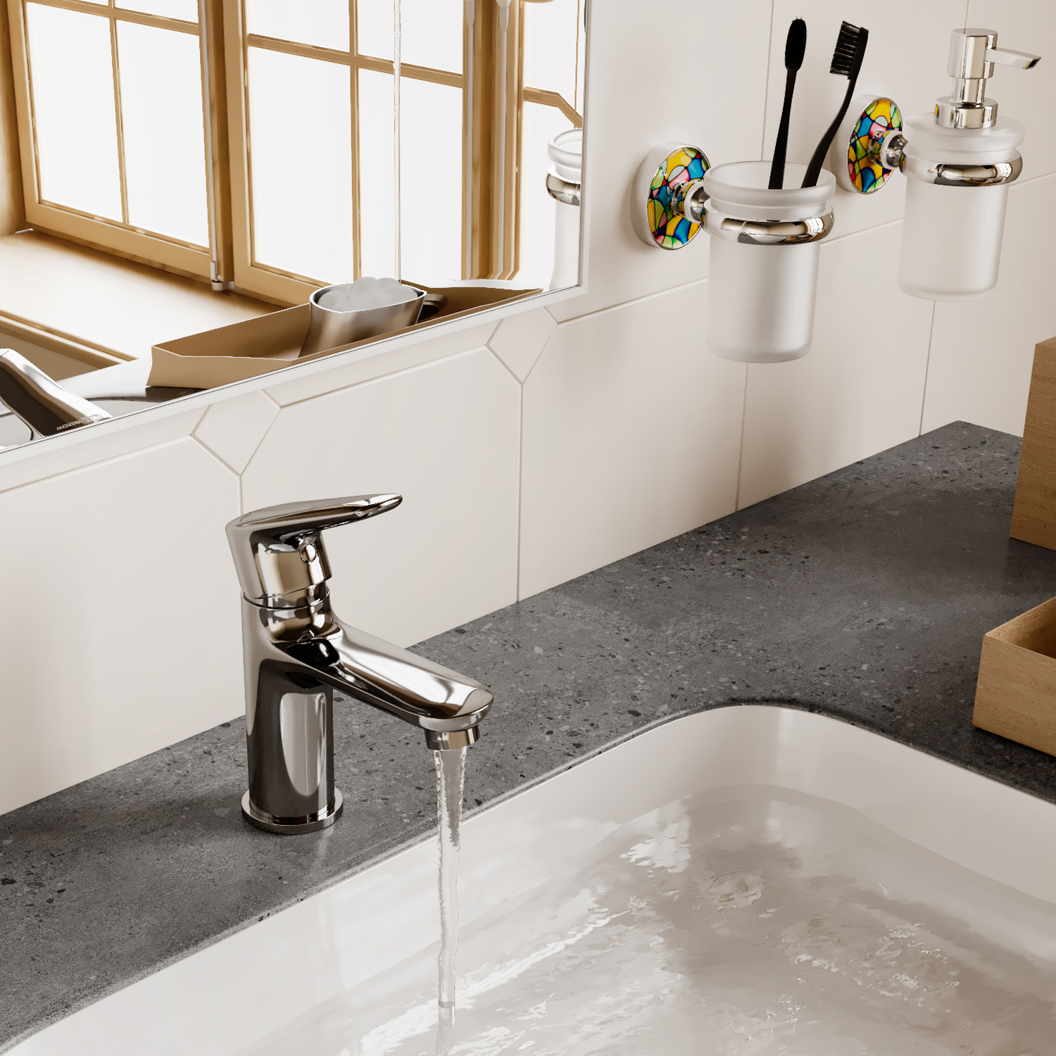 Wasserkraft Vils 5600 Смеситель для раковины на 1 отв., без дк, высота излива 7,5 см, цвет: хром 5603