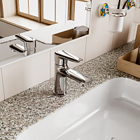 Wasserkraft Vils 5600 Смеситель для раковины на 1 отв., без дк, высота излива 7,5 см, цвет: хром 5603