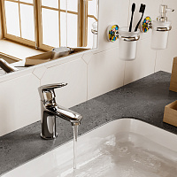 Wasserkraft Vils 5600 Смеситель для раковины на 1 отв., без дк, высота излива 7,5 см, цвет: хром 5603