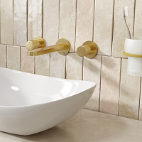 Wasserkraft Schunter 8200 Смеситель для раковины встраиваемый, на 3 отв., цвет: матовое золото 8245