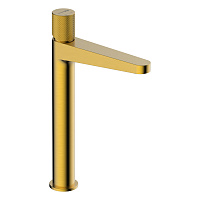 Wasserkraft Schunter 8200 Смеситель для раковины на 1 отв., излив 24,6 см, цвет: матовое золото 8203H