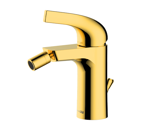 Wasserkraft Sauer 7100 Смеситель для биде, однорычажный, с донным клапаном, цвет: матовое золото 7106