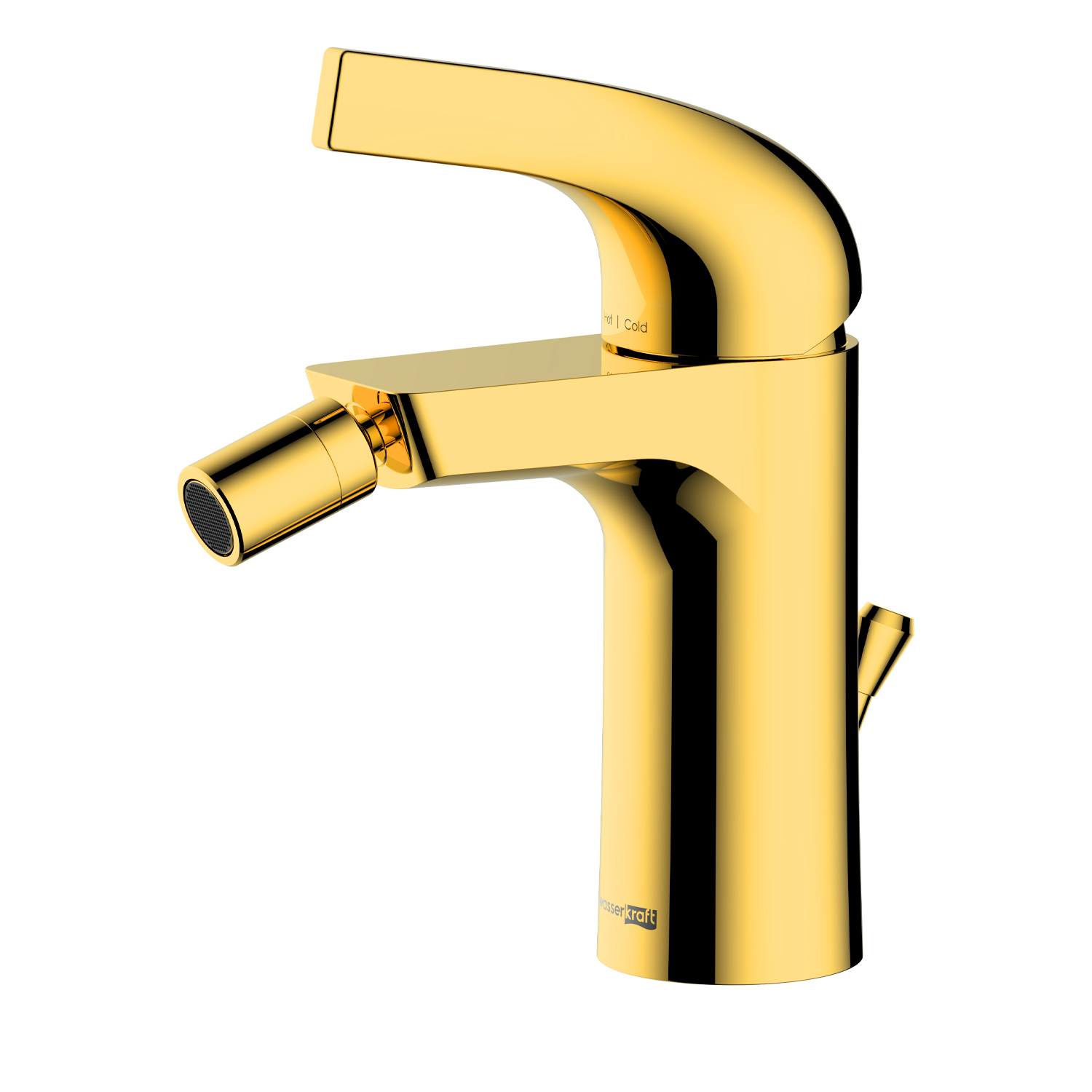 Wasserkraft Sauer 7100 Смеситель для биде, однорычажный, с донным клапаном, цвет: матовое золото 7106