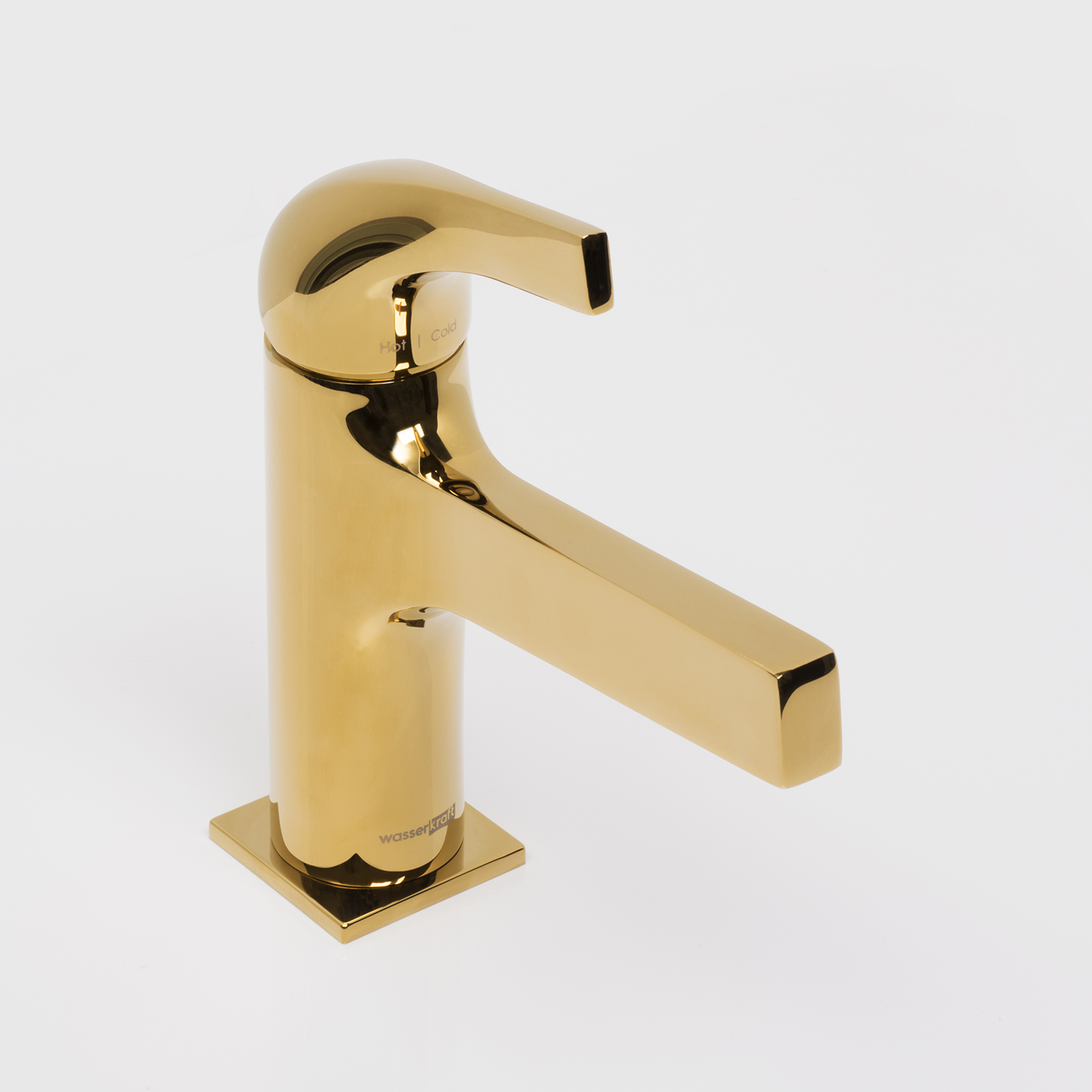 Wasserkraft Sauer 7100 Смеситель для раковины, без дк, высота излива 9,8 см, цвет: глянц. золото 7103