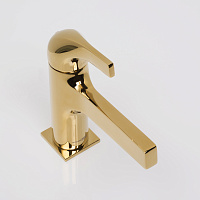 Wasserkraft Sauer 7100 Смеситель для раковины, без дк, высота излива 9,8 см, цвет: глянц. золото 7103