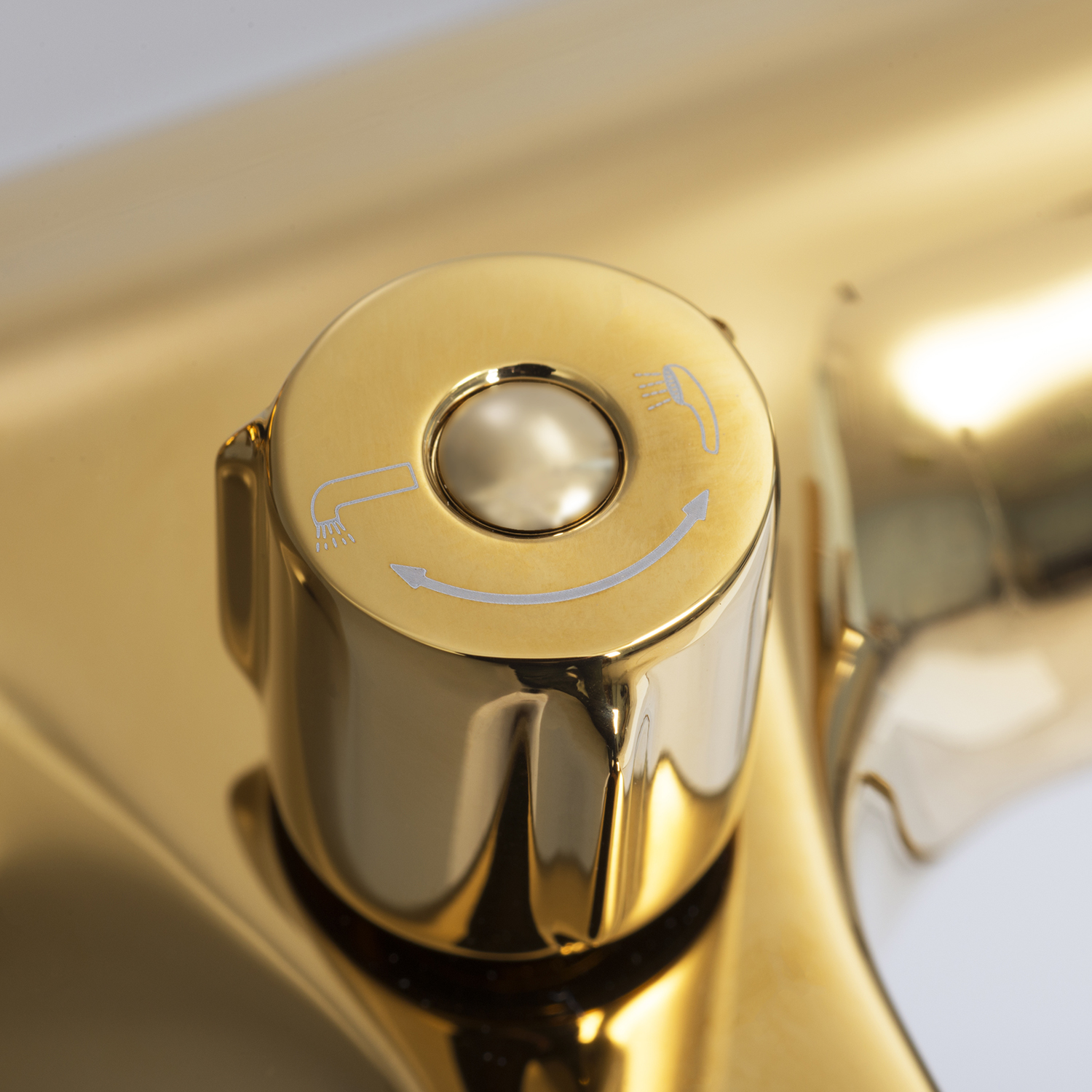 Wasserkraft Sauer 7100 Смеситель для ванны с ручным душем и держателем, цвет: матовое золото 7101