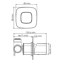 Wasserkraft Saale 9500 Смеситель для душа встраиваемый, на 1 отв., цвет: белый soft-touch 9551