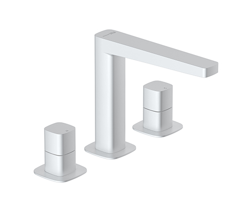 Wasserkraft Saale 9500 Смеситель для раковины встраив., на 3 отв., цвет: белый soft-touch 9535