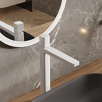 Wasserkraft Saale 9500 Смеситель для раковины, без дк, излив 24,6 см, цвет: белый soft-touch 9503H