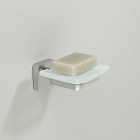 Wasserkraft Rhin Мыльница подвесная, стекло матовое цвет: никель K-8729