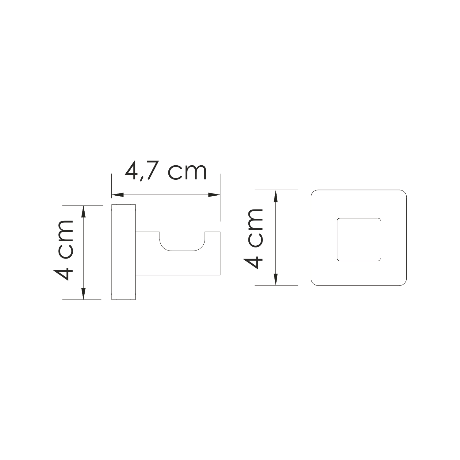 Wasserkraft Rhin Крючки для ванной подвесные, металлические цвет: никель K-8723