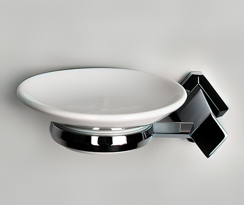 Wasserkraft Aller Мыльница с керамической чашей, подвесная, цвет: хром K-1129C