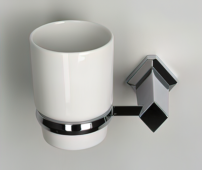 Wasserkraft Aller Стакан для зубных щеток подвесной, фарфоровый цвет: хром K-1128C