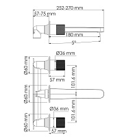 Wasserkraft Paar 8800 Смеситель для раковины встраив., на 3 отв., излив 18 см, цвет: розовое золото 8845