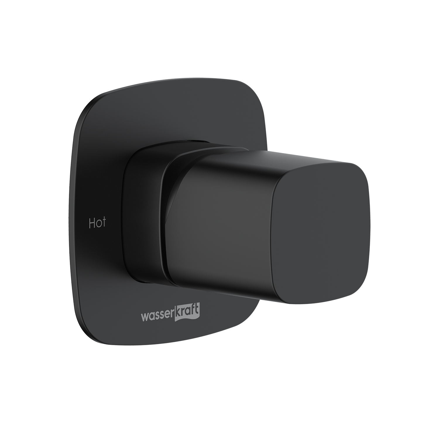 Wasserkraft Nuthe 9100 Смеситель для душа встраиваемый на 1 отв., цвет: черный soft-touch 9151