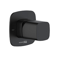 Wasserkraft Nuthe 9100 Смеситель для душа встраиваемый на 1 отв., цвет: черный soft-touch 9151