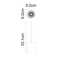 Wasserkraft Never Ершик напольный, полирезиновый цвет: черный K-1827