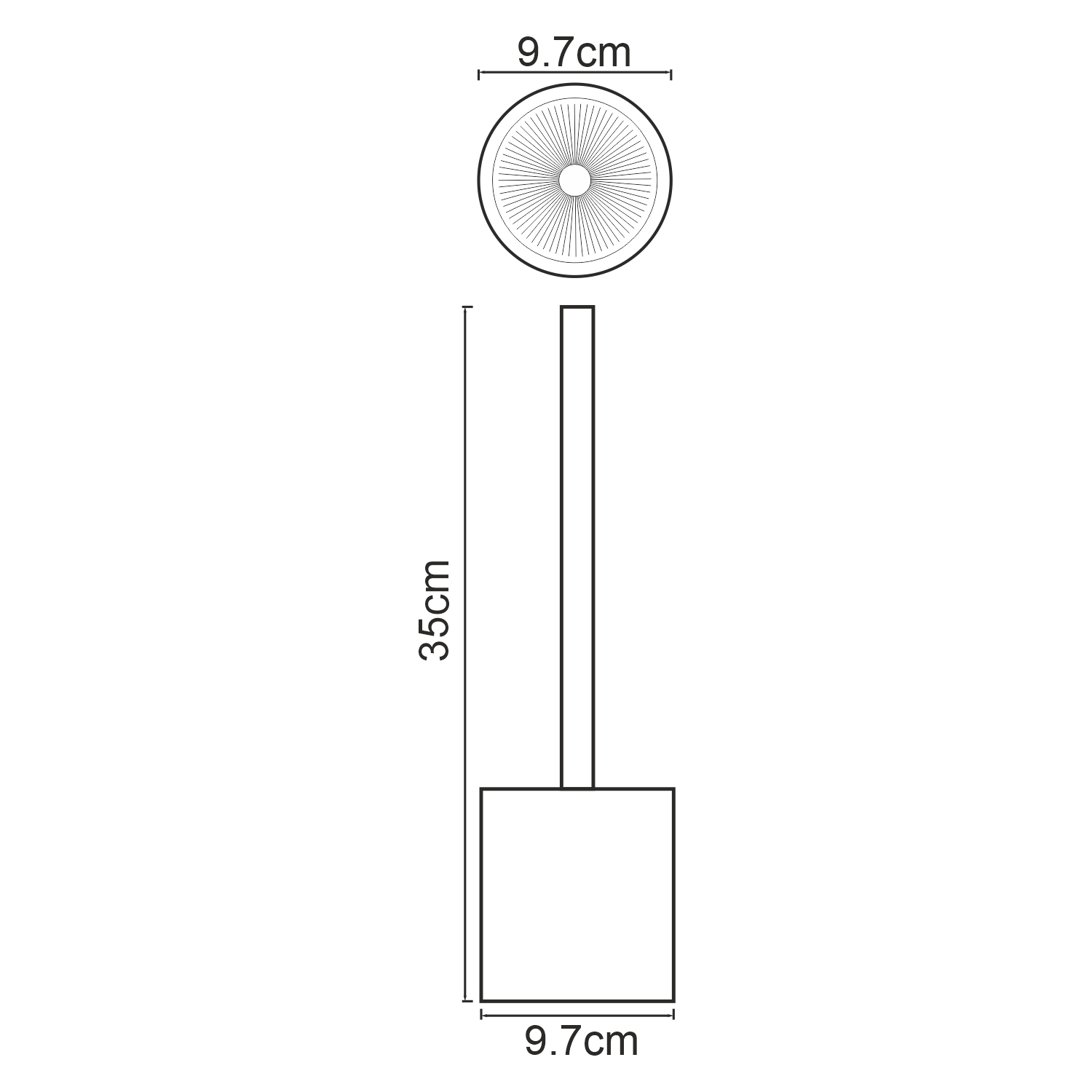 Wasserkraft Neime Ершик напольный, полирезиновый цвет: черный K-1927