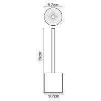 Wasserkraft Neime Ершик напольный, полирезиновый цвет: черный K-1927