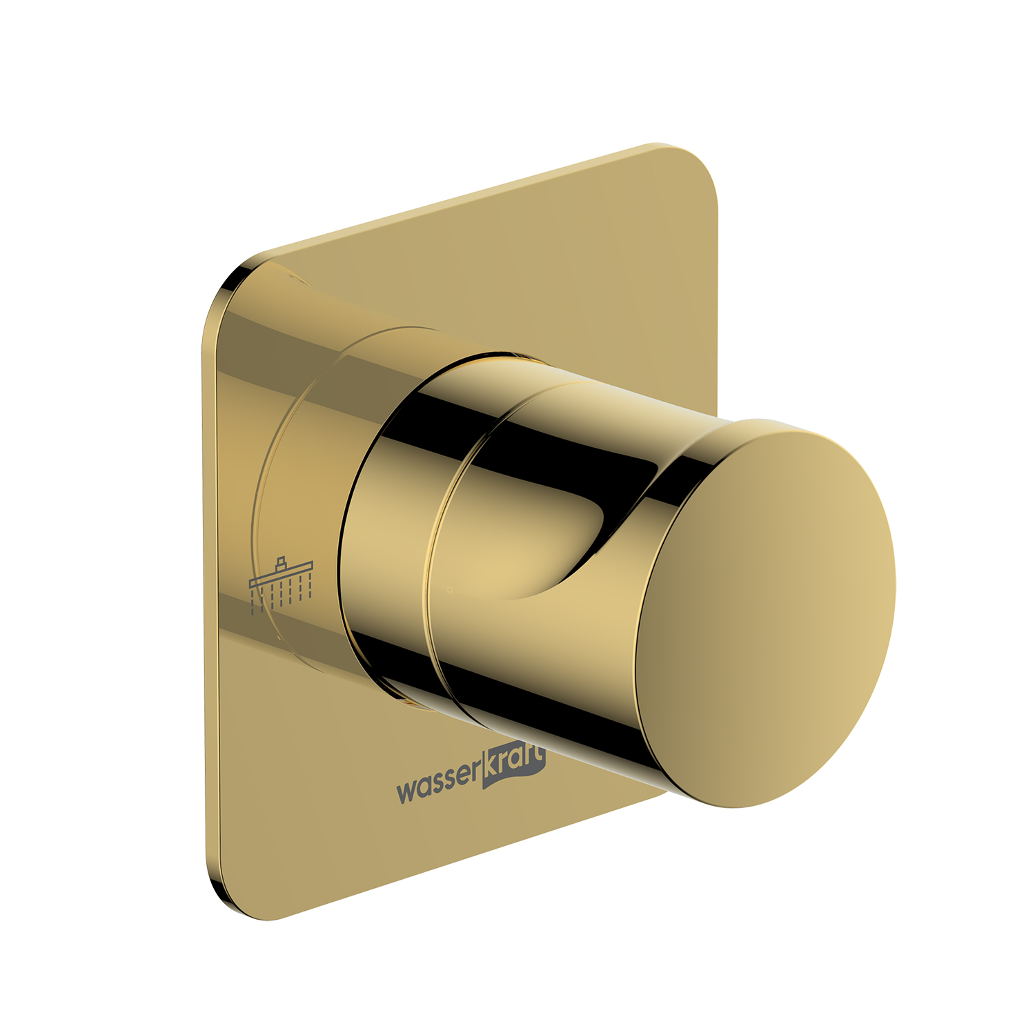 Wasserkraft Neckar 2100 Переключатель потоков на 2 источника, с внутренней частью, цвет: золото A277