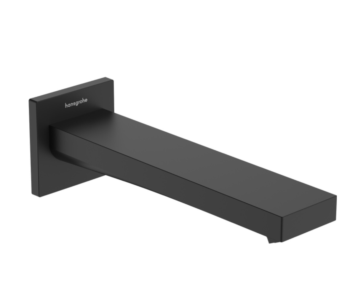 Hansgrohe Tecturis E Излив настенный для ванны 21 см, цвет: матовый черный 73410670