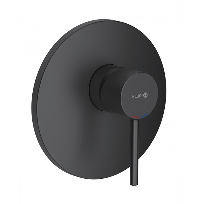 Kludi Bozz Смеситель для душа встраиваемый, внешняя часть, цвет: черный матовый 386553976