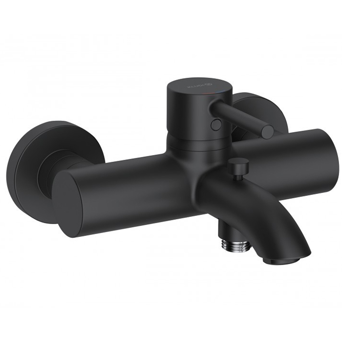 Kludi Bozz Смеситель для ванны и душа DN 15 настенный, цвет: черный матовый 386913976