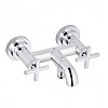 Kludi Nova Fonte Смеситель для ванны и душа DN 15 настенный, крестообразные рукоятки, цвет: хром 205400520