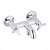 Kludi Nova Fonte Смеситель для ванны и душа DN 15 настенный, рукоятки Deco, цвет: хром 205400539