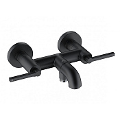 Kludi Nova Fonte Смеситель для ванны и душа DN 15 настенный, цвет: черный матовый 205403915