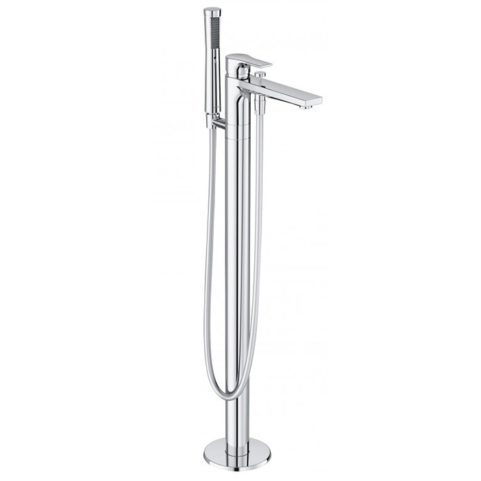 Kludi Zenta SL Смеситель для ванны и душа напольный, высота излива 75 см, цвет: хром 485900565