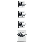 Bossini Apice Смеситель для душа встраиваемый, термостат., 3 запорных вентиля, цвет: chrome Z035205.030