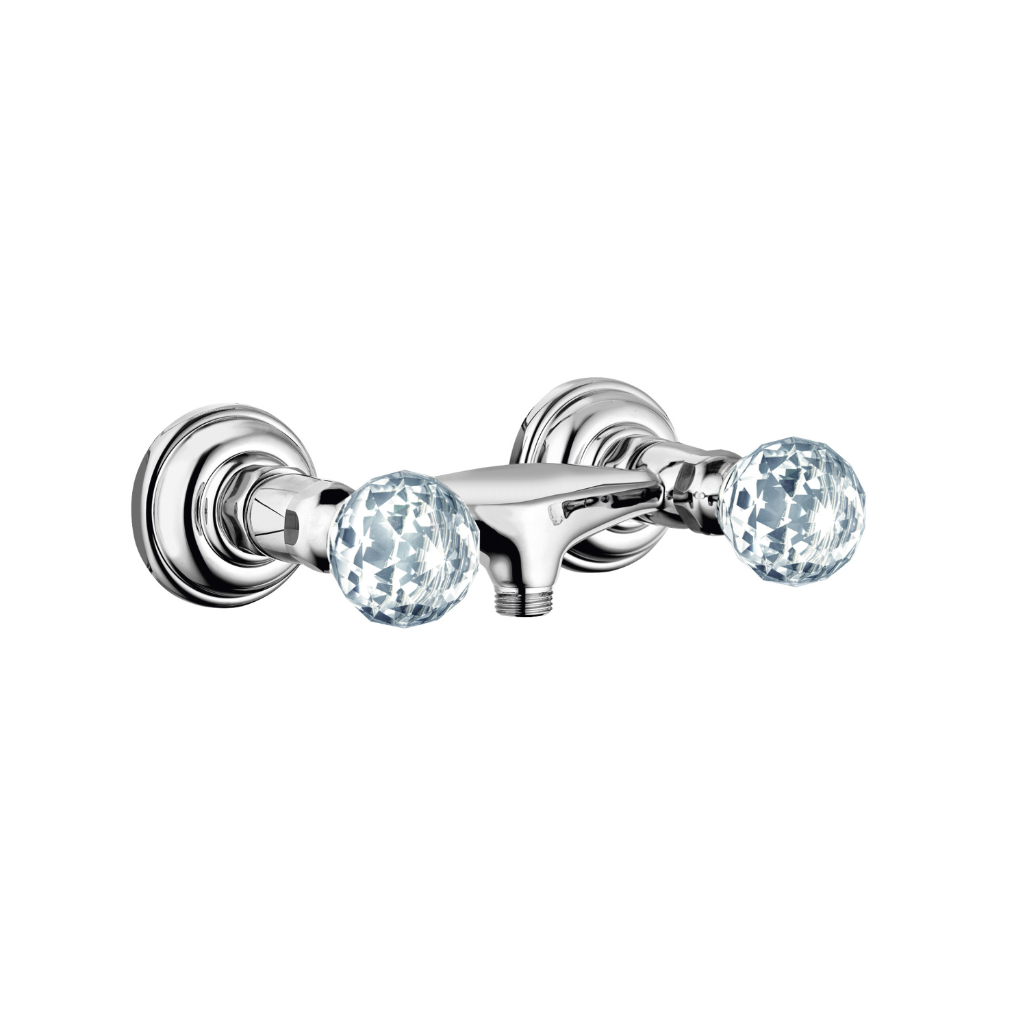 Kludi Adlon Смеситель для душа DN 15 настенный, ручки хрусталь, цвет: хром 5161005G5