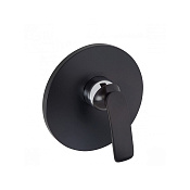 Kludi Balance Смеситель для душа встраиваемый, внешняя часть, цвет: черный матовый/хром 526558775