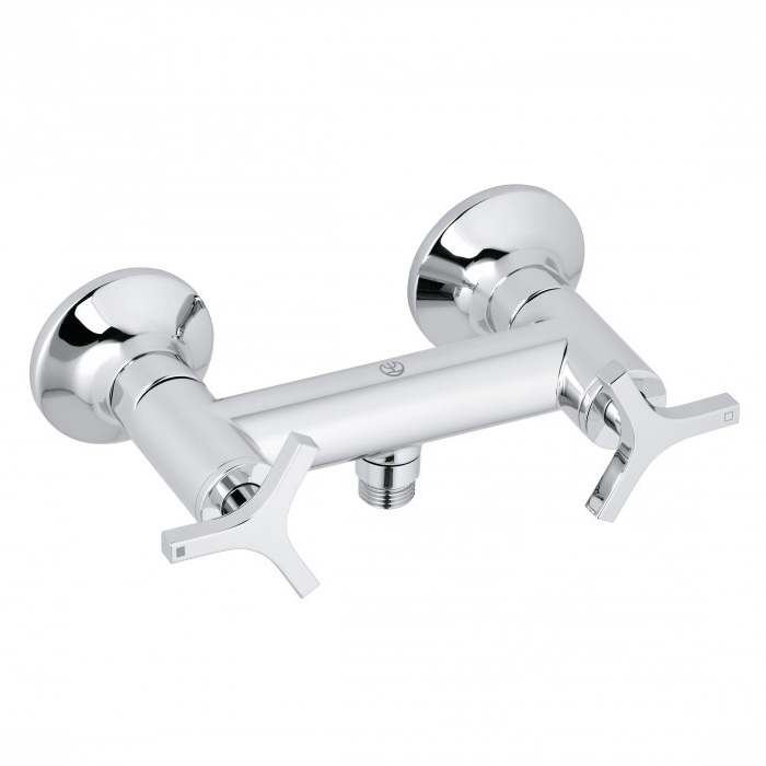 Kludi Nova Fonte Смеситель для душа DN 15 настенный, рукоятки Deco, цвет: хром 207100539