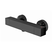 Bossini Cube Смеситель для душа накладной термостатический, без излива, цвет: mat black Z004103.073