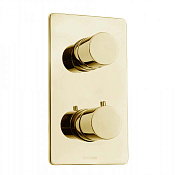 Bossini Oki Смеситель термостатический, встраиваемый, с девиатором, цвет: gold Z00002.021