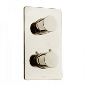 Bossini Oki Смеситель термостатический, встраиваемый, с девиатором, цвет: satin nickel Z00002.094
