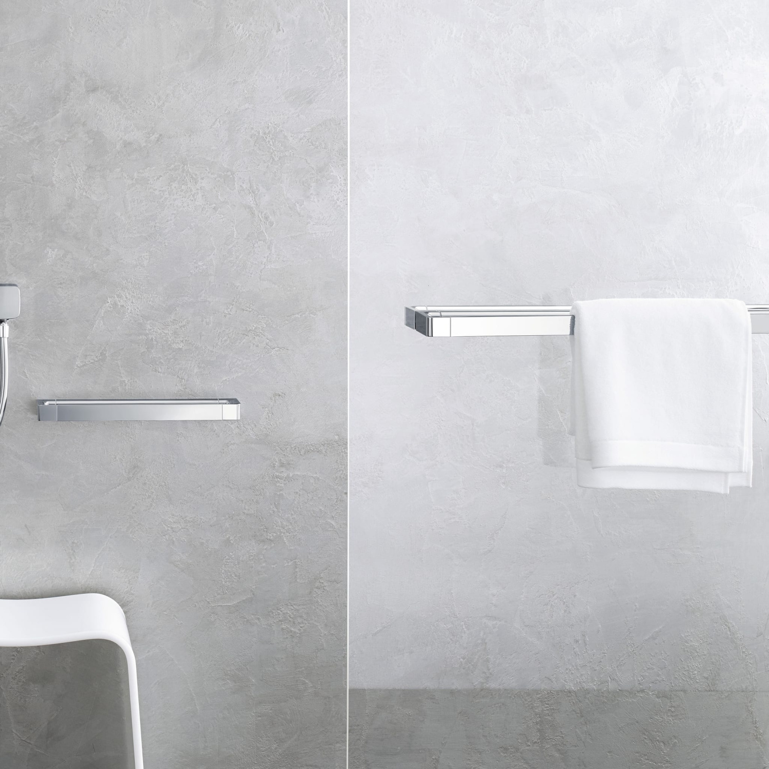 Axor Universal Полотенцедержатель с рейлингом 60 см подвесной, латунь, цвет: никель 42832820