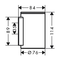 Axor Universal Circular Стакан подвесной, латунь, цвет: золото 42804250
