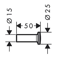 Axor Universal Circular Крючок одинарный подвесной, латунь, цвет: шлифованное золото 42811250