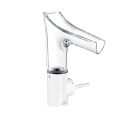 Axor Starck V Смеситель для раковины на 1 отверстие с донным клапаном, цвет: белый 12112450