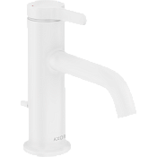 Axor One Смеситель для раковины однорычажный на 1 отверстие с донным клапаном, цвет: матовый белый 48000700