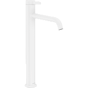 Axor One Смеситель для раковины высокий на 1 отверстие с донным клапаном, цвет: матовый белый 48002700