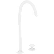 Axor One Смеситель для раковины высокий на 2 отверстие с донным клапаном, цвет: матовый белый 48060700